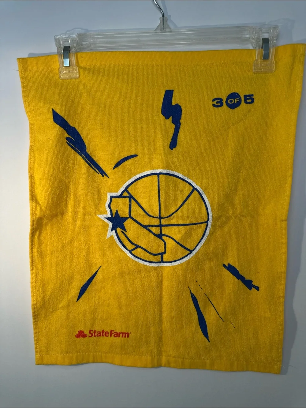 Golden State Warriors set of 2 hand / splash towels